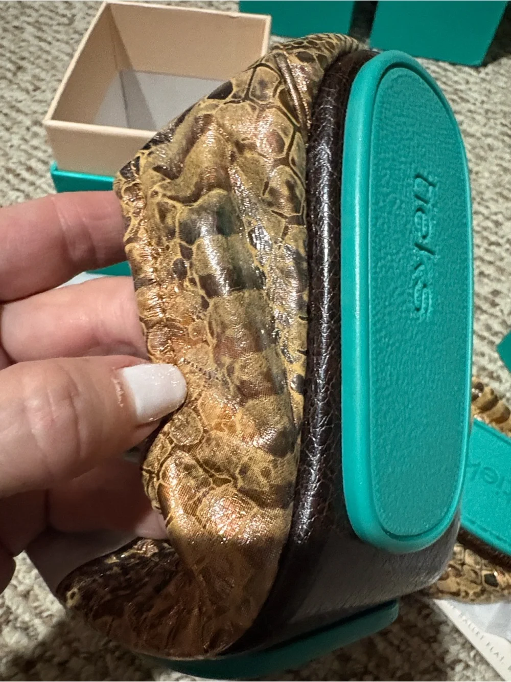 Tieks Vault Exclusive Sz 8 Copper Metallic - “Copperxes” NEW IN BOX